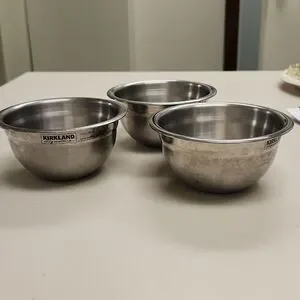 Kirkland Stainless Steel Prep Bowl 10 Oz. Set Of 3
