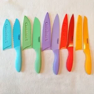 Knifes Cuisinart Set Of 5 With Safety Cases NEW