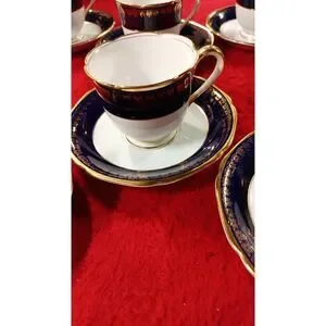 Kokura 12 piece tea set sausers and cups