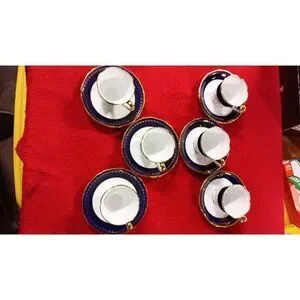 Kokura 12 piece tea set sausers and cups