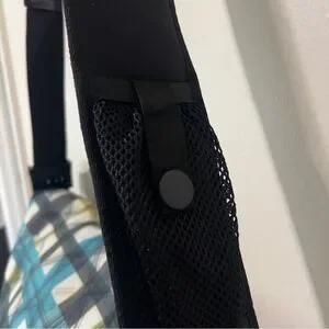 L.L. Bean Laptop Messenger Crossbody Shoulder Flap Black Turquoise Weekender Bag