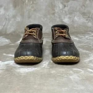 L.L. Bean Waterproof Mud Proof Gum Sole Lace Up Bean Boots Shoes Size 10 N