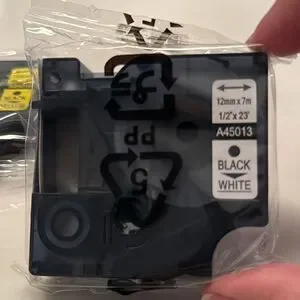 Label Tape For Dynamo D1 Label Maker 6 Pack 1/2”x23’ Combo Color Set NEW