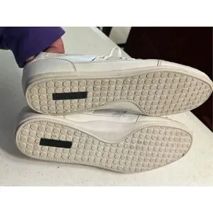 Lacoste Women's White Chaymon Premium Sneakers Size 8.5
