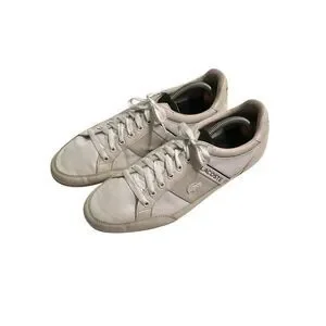 Lacoste Women's White Chaymon Premium Sneakers Size 8.5