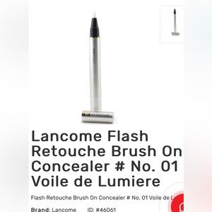 Lancôme Flash Retouche Under Eye Undereye Concealer 01 Makeup NWOB