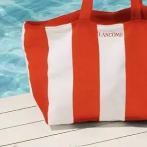 Lancome Summer Striped Tote Bag