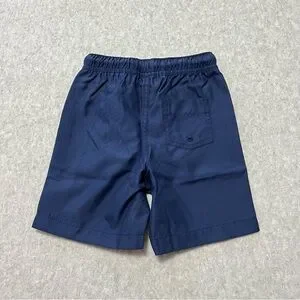 Lands' End Kids Swim Trunks Navy Blue NWOT Size XXS 2/3 Elastic Drawstring Waist