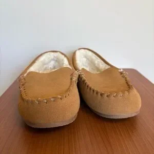 Lands' End Kids Tan Moccasins - Youth Size 3