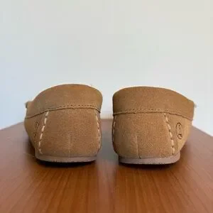 Lands' End Kids Tan Moccasins - Youth Size 3