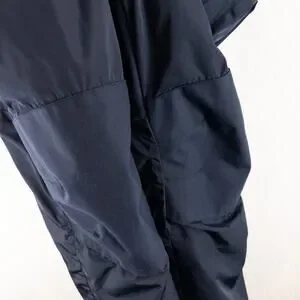 Lands End Snow Pants Kids 14 Navy Blue Bib Style Overall Ski Pants *FLAW