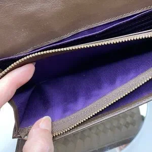 Lanvin Chocolate Bronze Leather Wallet