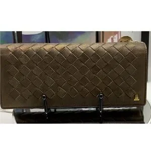 Lanvin Chocolate bronze Leather Wallet