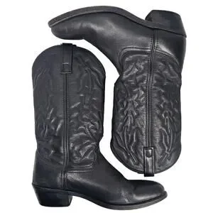 Laredo 6691 Men's Black Jacksonville Western Boots Size 9.5 EW