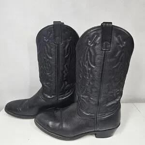 Laredo 6691 Men's Black Jacksonville Western Boots Size 9.5 EW