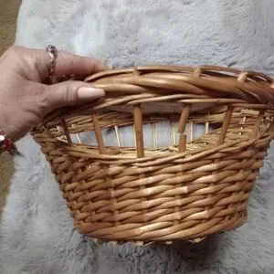 Large Brown Woven Wicker Basket