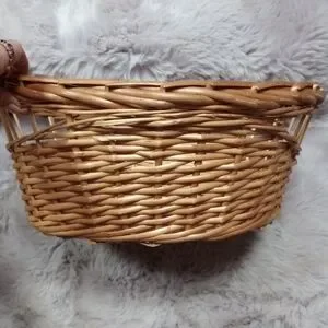 Large Brown Woven Wicker Basket