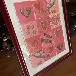 Large Framed Valentines Picture