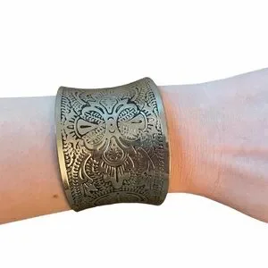 Large Silver Cuff Bracelet