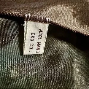 Large Water Silk Brown & Green Patterned Scarf Wrap