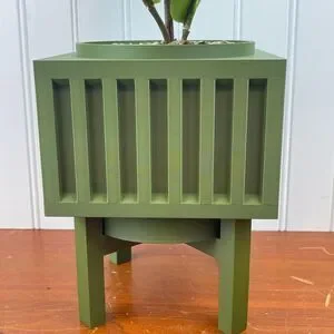 Larix Planter Pot Indoor Planter W/ Drainage Hole And Drip Tray
