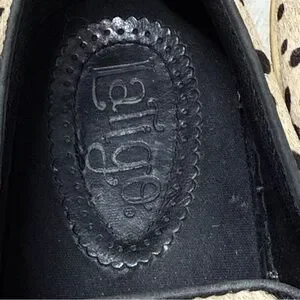 Latigo Fitz Women's Flat Oxfords In Cream Tan & Black Cheetah Print 8.5