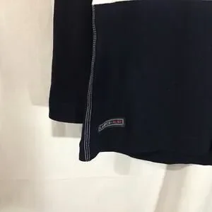 Lauren Jeans Co. RL 100% Cotton Nautical Patriotic Vintage Hoodie Front Lace SM