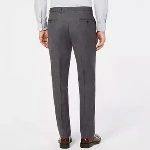 Lauren Ralph Lauren Men Gray Classic-Fit Wool Stretch Suit Pant Big Tall 58/32