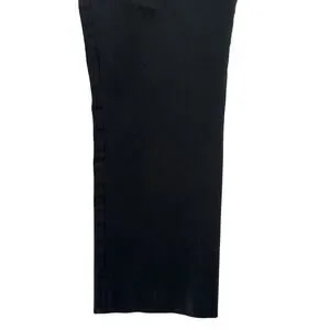 Lauren Ralph Lauren Trouser Pants Black Size 16 Cotton Blend Stretch Cropped EUC