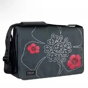 LAUREX Nylon Floral Graphic Laptop / Messenger Bag