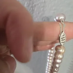 Lavender Purple Vintage LUC 925 Sterling Necklace