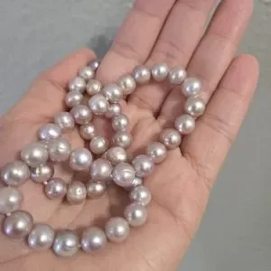 Lavender Purple Vintage LUC 925 Sterling Necklace