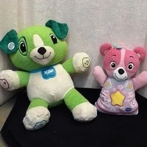 LeapFrog My Pal Scout and Soothing songs Bear Interactive Plush Puppy Toys