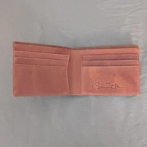 Leather Bi-fold Wallet With The Seal Of The President Of The United States