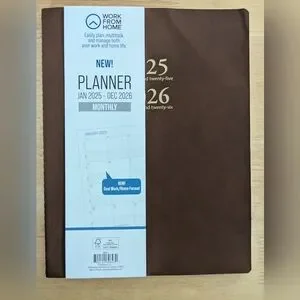 Leather Planner 2025 - 2026 Work From Home Series