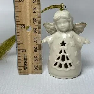 Lenox Angel Wishes Christmas Tree Small Bell Ornament