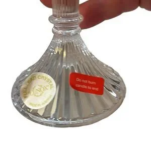 Lenox Collections Lenox Crystal Candlestick 5.5” European Full Lead Crystal