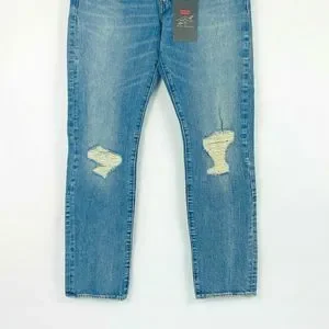 Levi's 502 Taper Distressed Jeans 31x32 NEW Justin Timberlake Fresh‎ Leaves