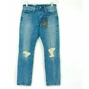 Levi's 502 Taper Distressed Jeans 31x32 NEW Justin Timberlake Fresh‎ Leaves