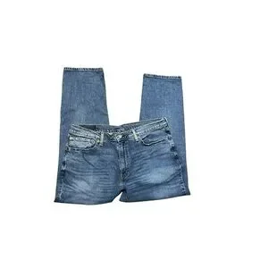 Levi’s 541 Athletic Fit Straight Leg Mid Rise Dark Wash Jeans Stretch 36x30