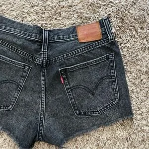 Levi’s Black Denim Jean Shorts