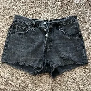 Levi’s Black Denim Jean Shorts