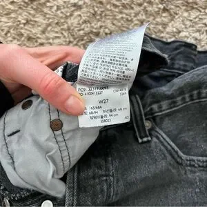 Levi’s Black Denim Jean Shorts