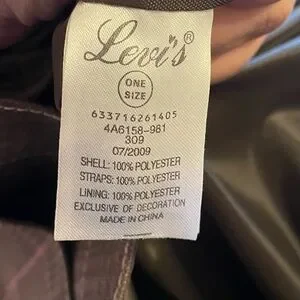 Levi's Brown Plaid Messenger Bag