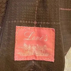 Levi's Brown Plaid Messenger Bag