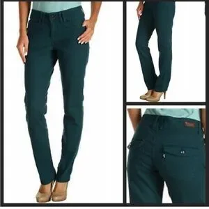 Levi's Women's Straight Leg Jeans - Teal/Green