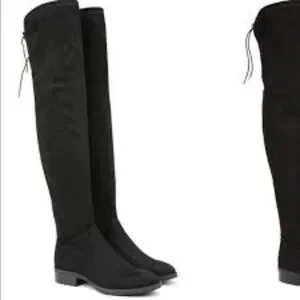LIKE NEW SAM EDELMAN OTK PALOMA BLACK SUEDE BOOTS SIZE 7- RETAIL $398