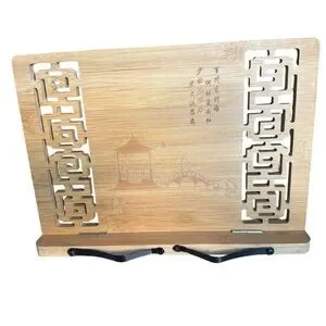 Like New Wooden Cookbook Stand With Adjustable Height