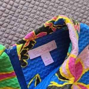 Lilly Pulitzer Girls Vibrant Floral Sleeveless Dress