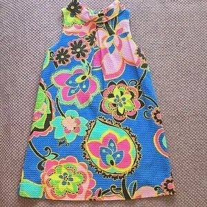 Lilly Pulitzer Girls Vibrant Floral Sleeveless Dress